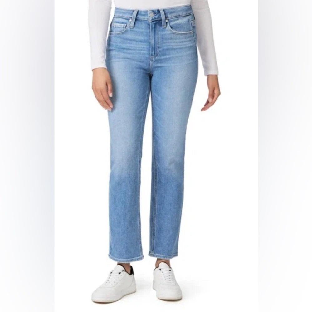 PAIGE Cindy Persona Blue Jeans Straight Leg High Rise